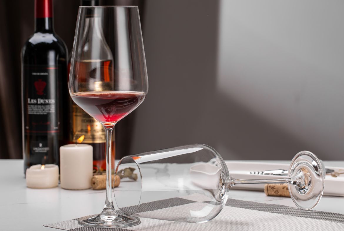 crystal Bordeaux wine glass