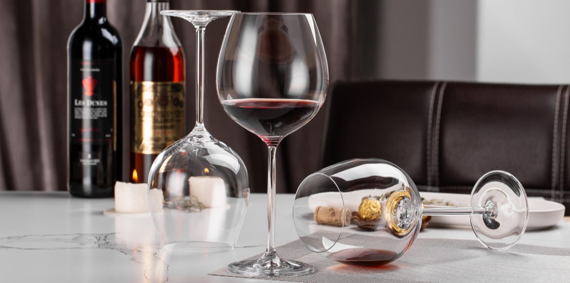 crystal wine glasses