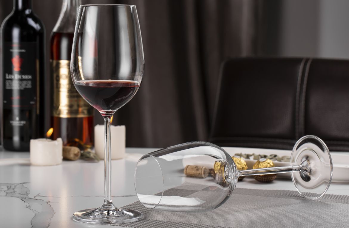 crystal Beaujolais wine glass