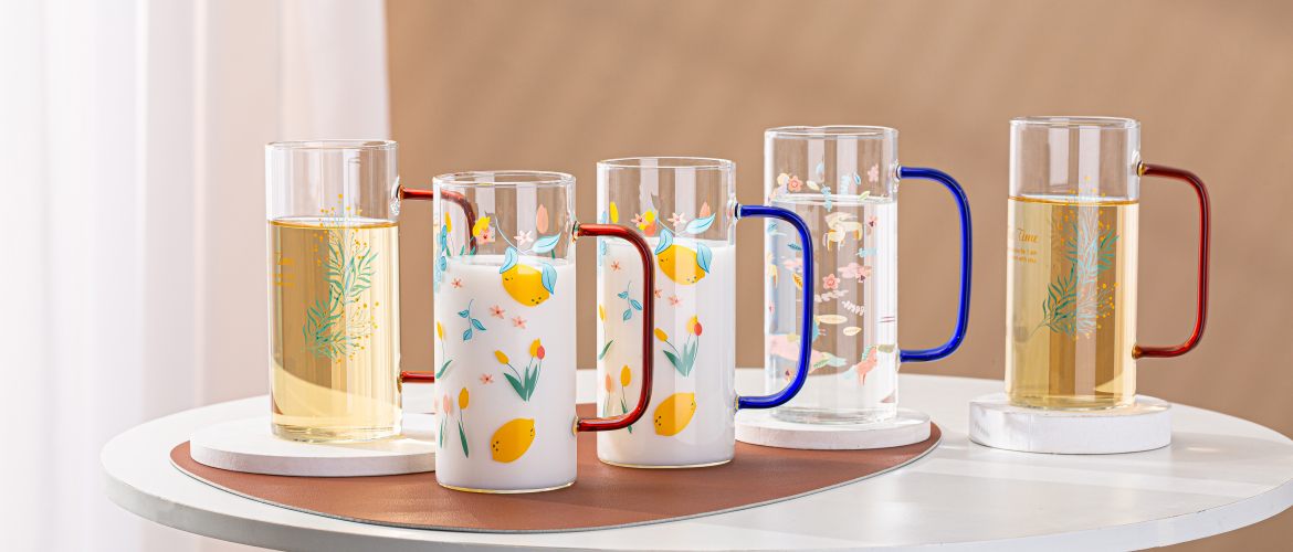 clear glass tumbler