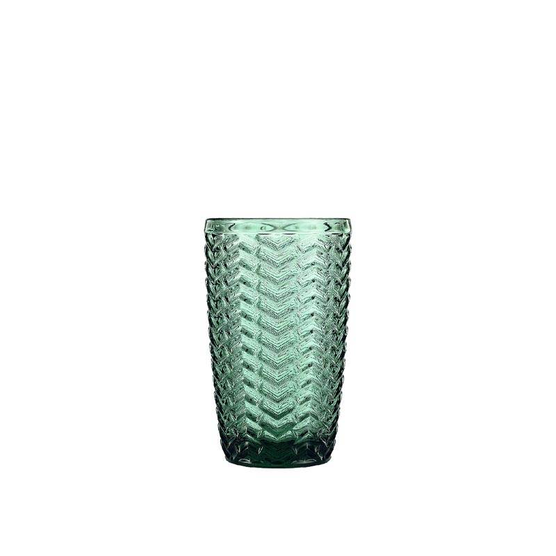 Solid color glass tumbler