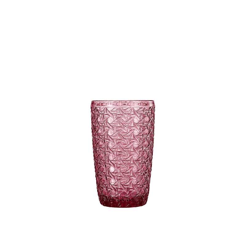 pink decorative drinking glasses