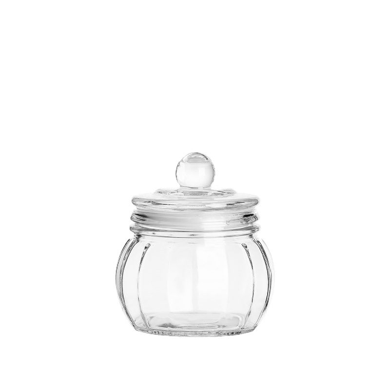 clear glass jar with lid