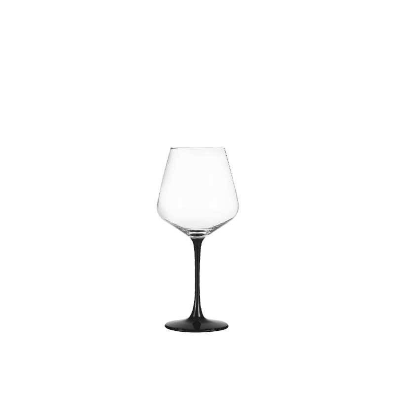 Black stem wine goblets