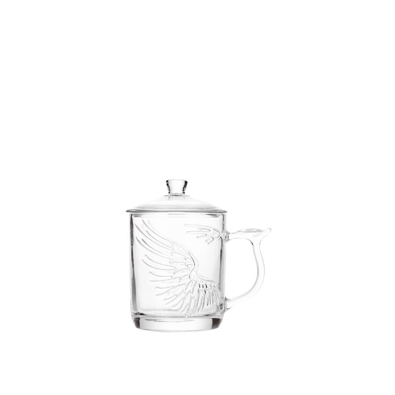 OEM glass mug for tea and coffee
