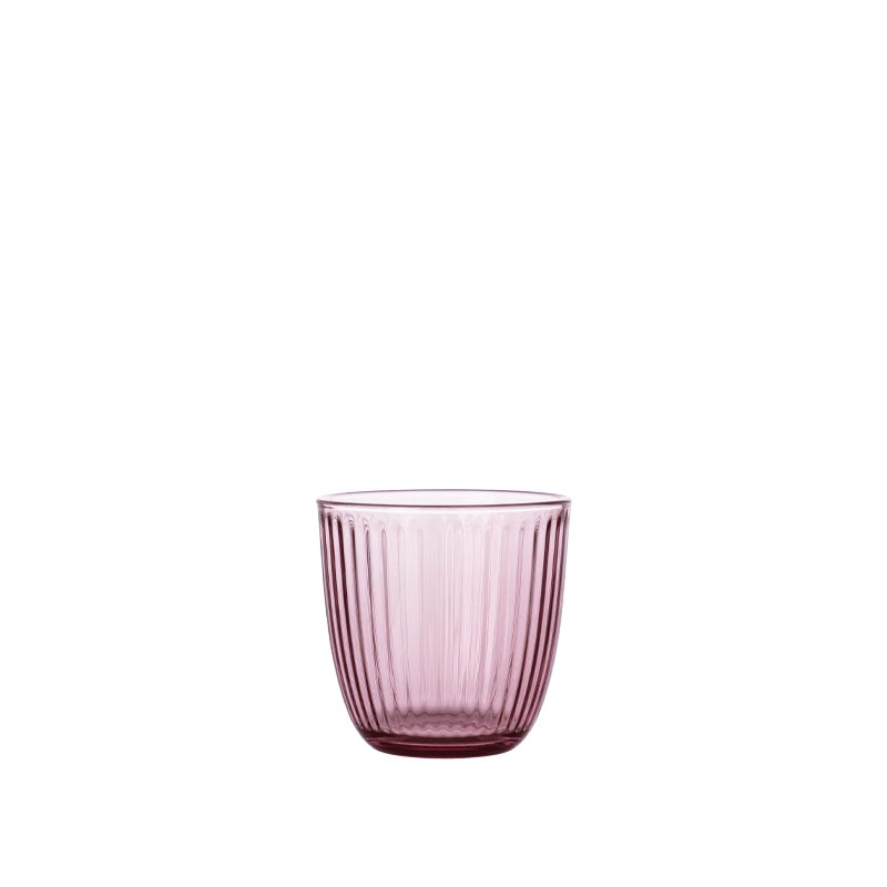 ribbed glass cup