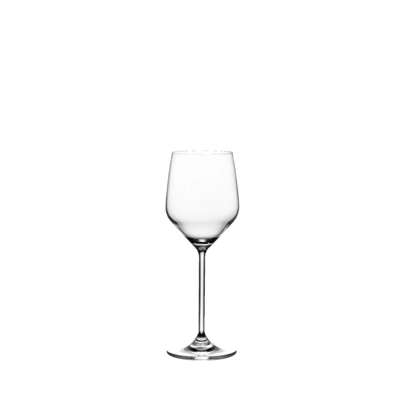 crystal white wine glass