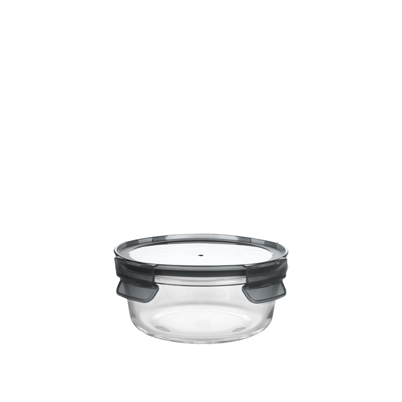 clear glass storage box