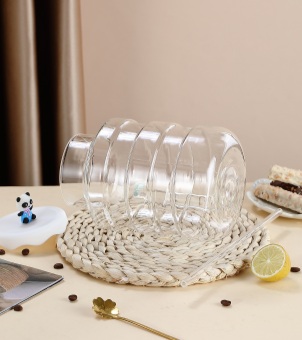 large capacity glass water bottle