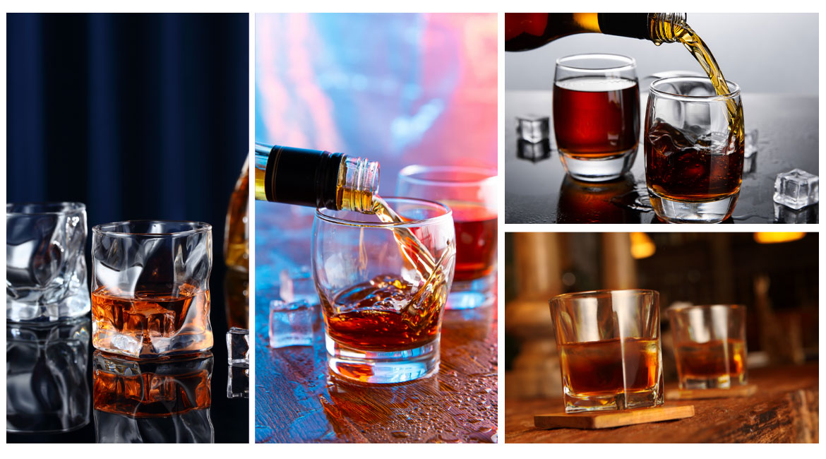 specialty whisky glasses with premium clarity and sculpted heavy base
