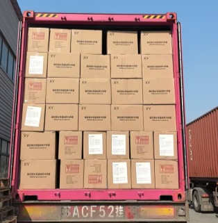 Xinghuo Glass factory container loading export