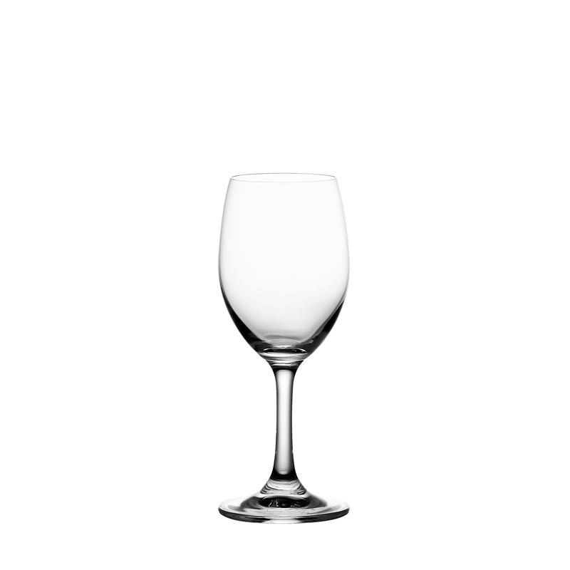 Xinghuo Glass classic transparent lead-free crystal wine glass, standing in the center of a white background.