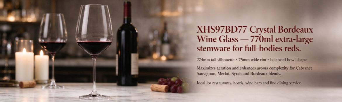 Xinghuo Glass Crystal Bordeaux Wine Glass Banner Display Image