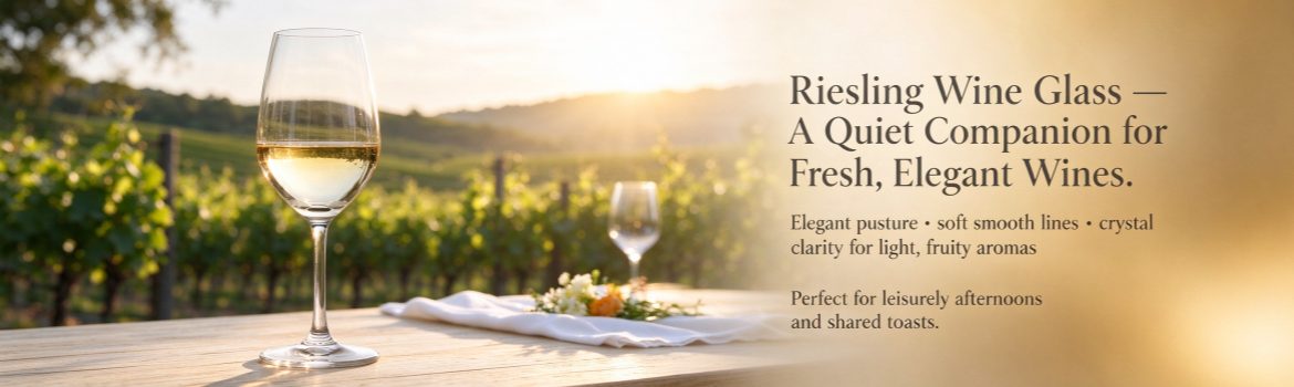 250ml lead-free crystal Riesling wine glass in restaurant and tasting room - XHS80RL25