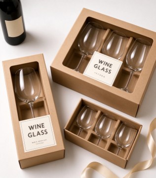 Protective packaging for fragile glassware during international shipping