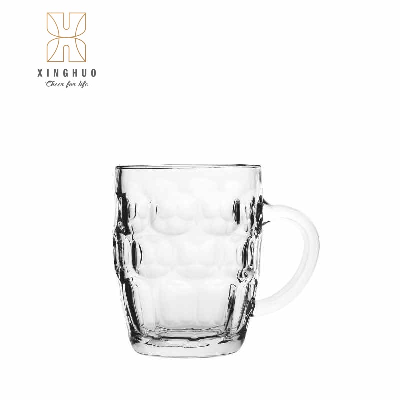 Xinghuo Glass Thickened Glass Pineapple Pattern Beer Mug (Single Item Image)
